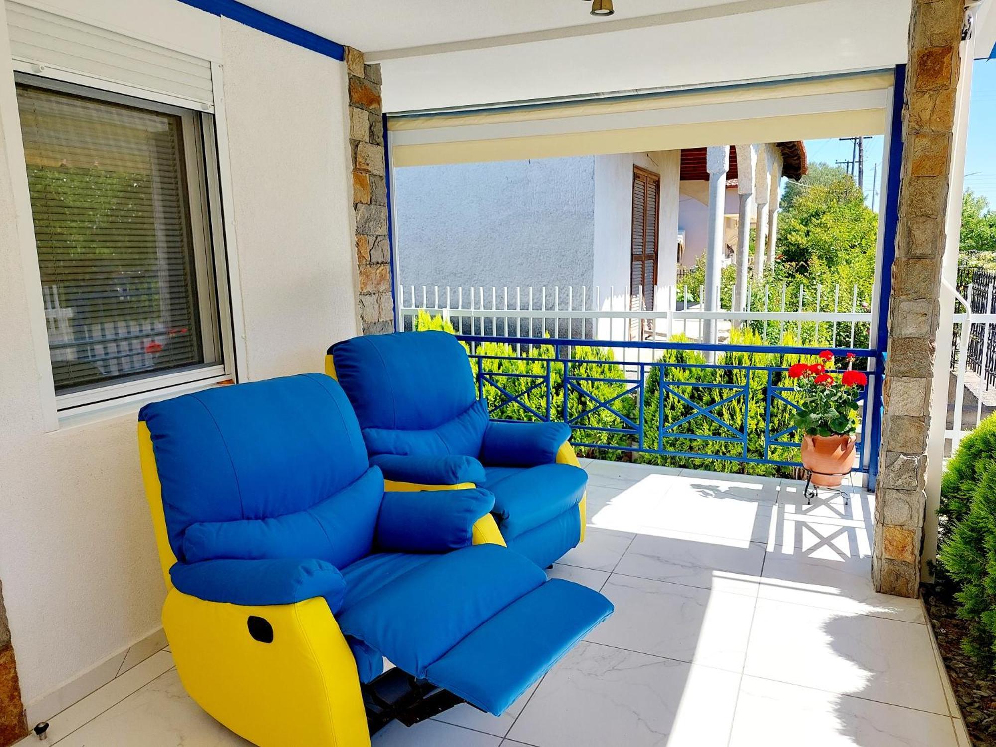 Villa Blue House Nea Kallikrateia Екстер'єр фото